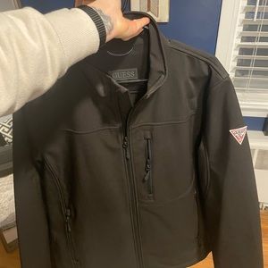 Guess mens jacket size large black